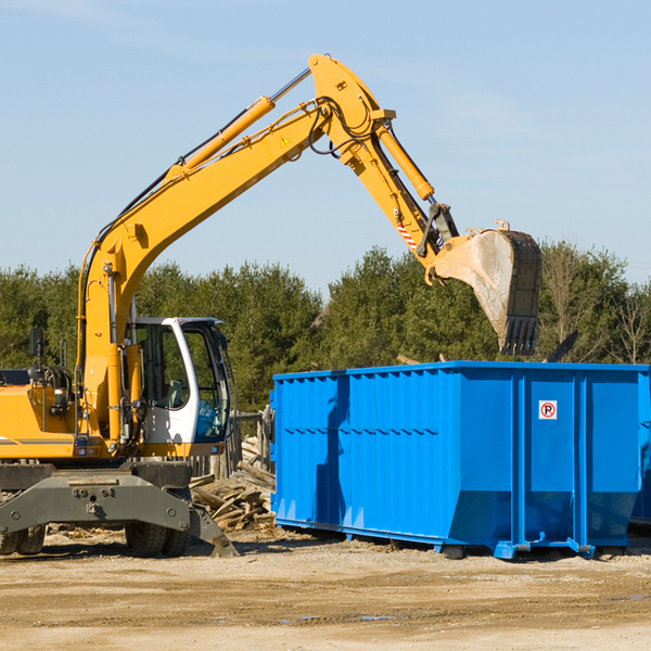 can i choose the location where the residential dumpster will be placed in Columbia NJ